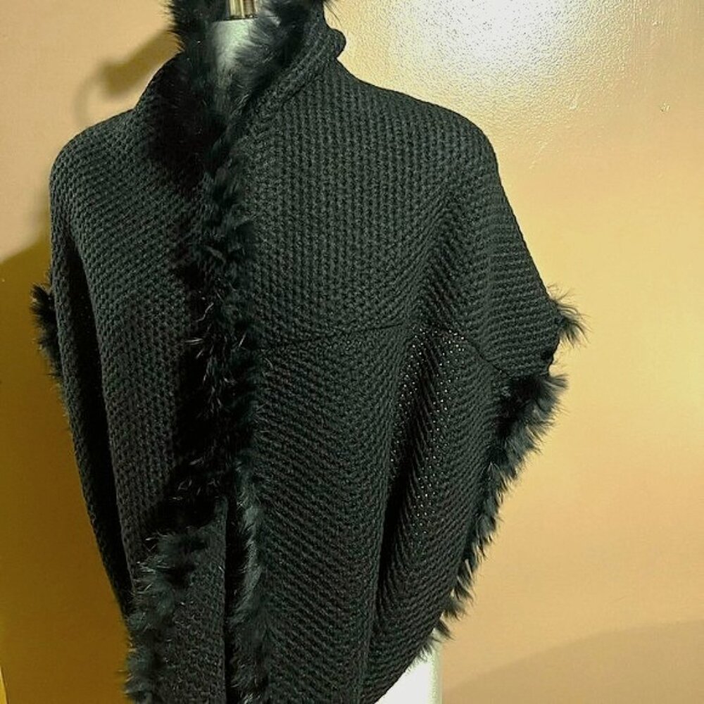 Fur trimmed Infinity Scarf - NWT